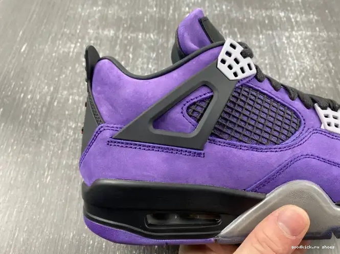 Scott Jordan Air Purple 4 Suede Travis x 0426